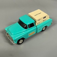 1993 ERTL 1955 Chevy Pickup truck bank True Value 12 w/ Key Store Advertising