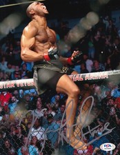 KAMARU USMAN signed (UFC FIGHTING) MMA Nightmare 8X10 photo PSA/DNA AK25889