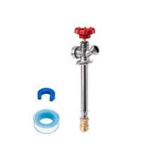 Frost Free Sillcock 6" Anti-Siphon Hose Valve Pushfit x GHT Garden Faucet