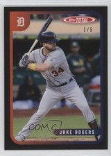 2020 Topps Total Black /5 Jake Rogers #704 7ba