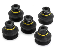 Lot of 5x PIAB B30-2 Vacuum Pad Bellows, w/ Adapter