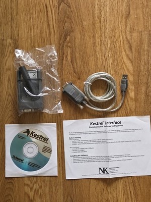 Kestrel 0804USB 4000 Series Weather Meter USB Interface Cradle Cable CD NOS Kit