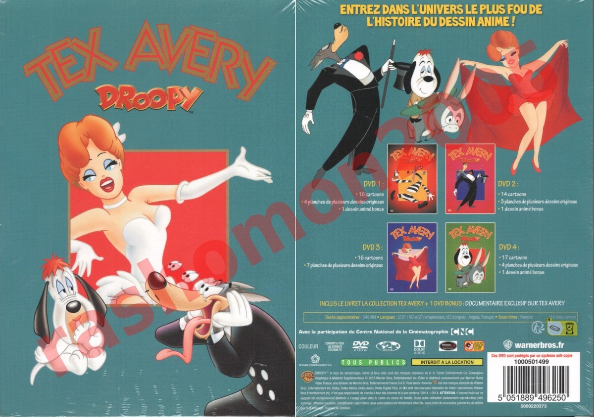 TEX AVERY CLASSIC CARTOON COLLECTION 63 CARTOONS 5-DVD-BOX Droopy