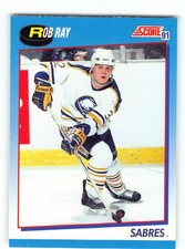 Rob Ray 1991 Sabres Hockey Card