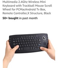 Tastiera mouse trackball wireless combinazione 2,4 GHz per scatola PC/TV