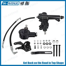 For 1955-57 Chevy Belair 150 210 Power Steering Gear Box Upgrade Conversion Kit