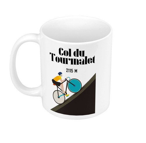 Affiche Poster Col du Tourmalet Collage Vélo France Cyclisme Tour