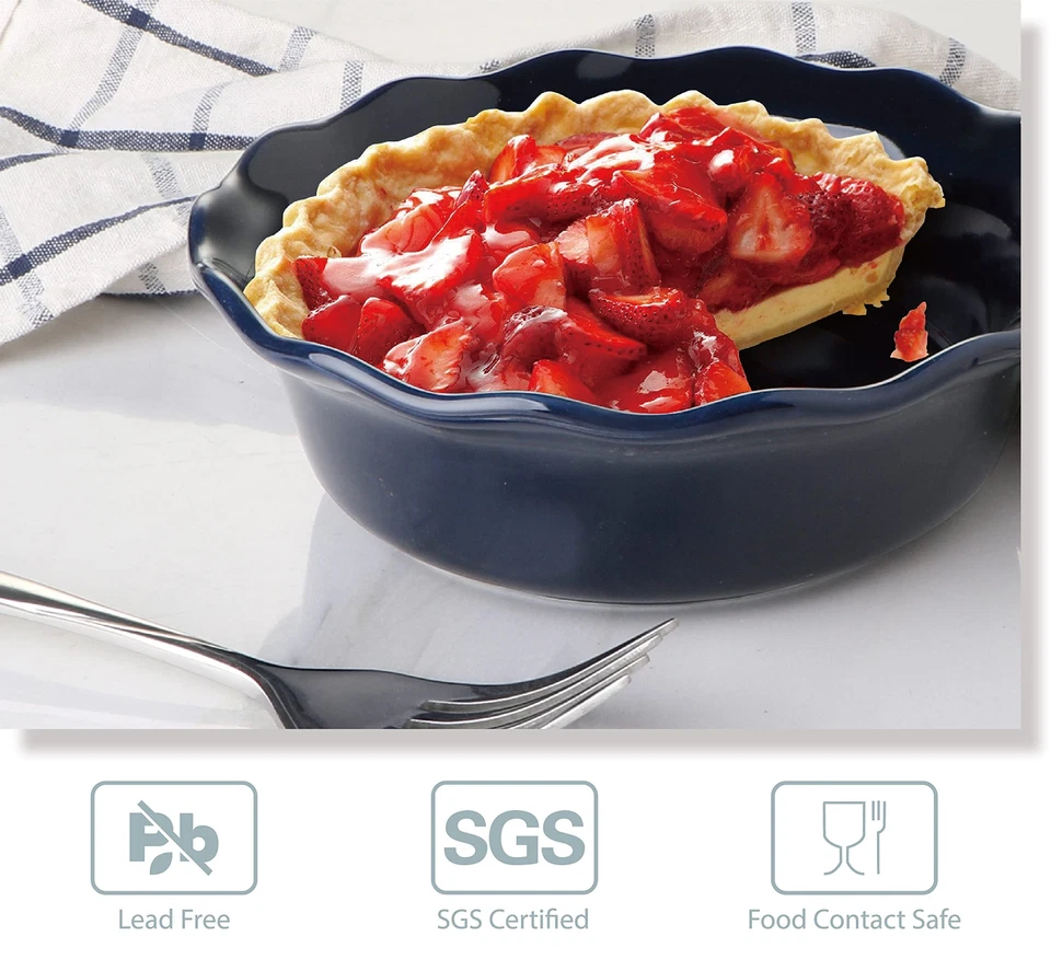 Mini-Pie-Pfanne Keramik 473 ml 4 Stück klassische Kuchenteller für Dessert Ma... - Bild 2 von 4