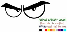 Angry Eyes Vinyl Decal Sticker Car Window Bumper Wall Laptop 7"