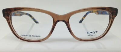 GANT GW 4005 BRN Brown Blue Havana Woman Plastic Eyeglasses Frame 51-16-140  RX