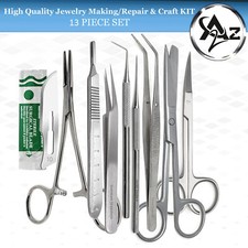 13x Best Jewelry Making Repair Tools Kit Beading DIY Craft Supplies Starter Pack