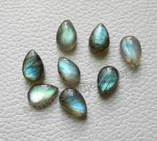 Natural Labradorite Cabochon Pear Shape Calibrated Gemstone For Jewelry Making