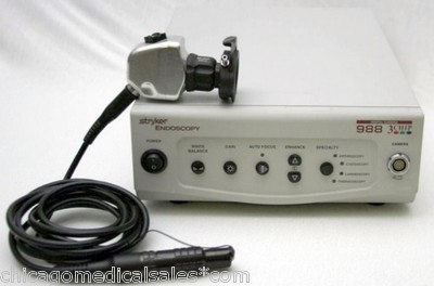 STRYKER 988 ENDOSCOPE SYSTEM: CAMERA & CONTROLLER (CONSOLE), 30 DAYS WARRANTY
