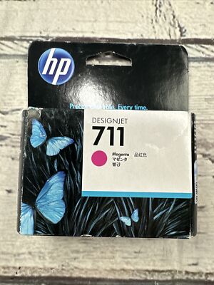HP 711 DESIGN JET MAGENTA INK CARTRIDGE SEALED Expired 10/2019 T120 T520 CZ131A