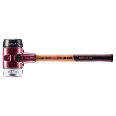 Halder 3029.080 Simplex 7.7 lb. Soft-Face Mallet with Black Rubber and