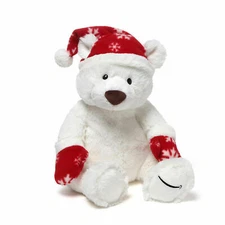 TEDDY BEAR WHITE POLAR BEAR Gund LIMITED EDITION CHRISTMAS amazon PLUSH