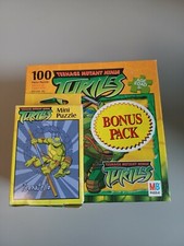 2 PUZZLE BUNDLE Hasbro MB Puzzle Teenage Mutant Ninja Turtles 100 50 Pc 2003