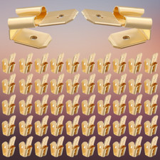 50PCS 1/4" Female Male Quick Disconnect 3 Way Piggyback Spade crimp Terminals