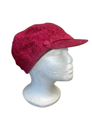 Charter Club Women's Chenille Newsboy Hat in Red Retail $36.00 - Image 1 of 4