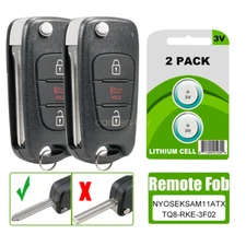 2 Replacement For 2010 2011 2012 2013 Kia Soul Remote Control Key Fob 3 Buttons