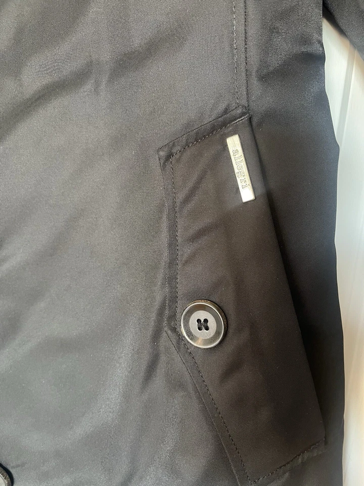 Gabardina clásica italiana Allegri negra talla 10/L Foto 4 de 4