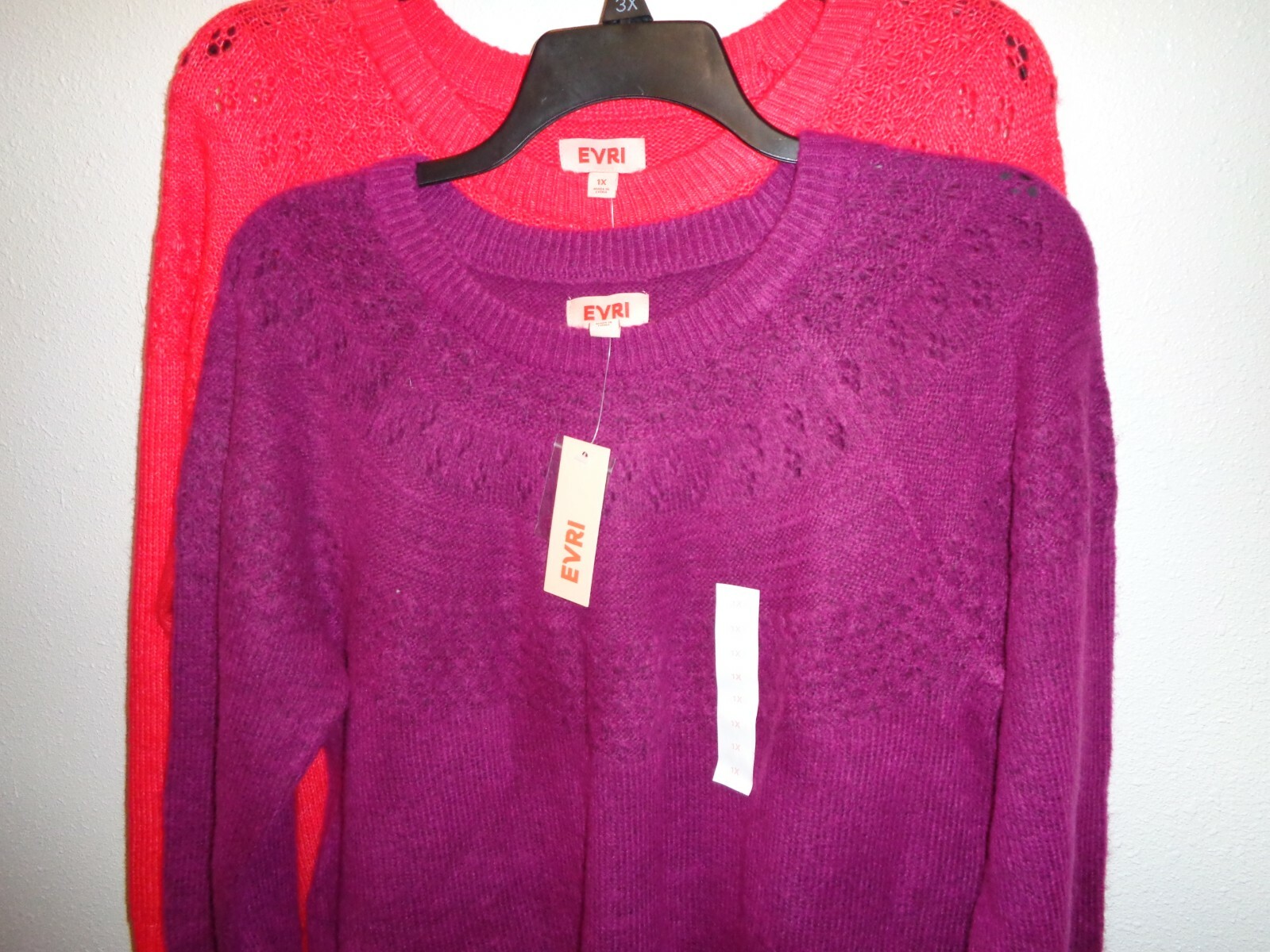 EVRI Sweaters Size 1X NWT Bundle Lot