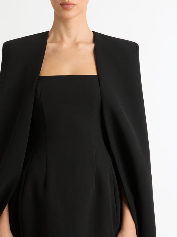 Sheike Beck Cape in Black, BNWT Tailored Work Cape, RRP: $200