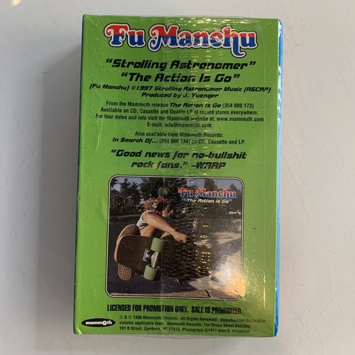 Fu Manchu From the Album The Action Is Go (Cassette) Promo New Sealed - Picture 2 of 2