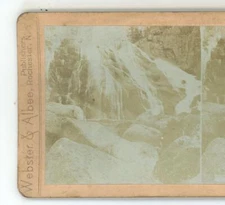 Waterfall & River Webster & Albee Stereoview