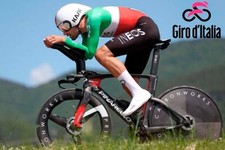 Poster Manifesto Locandina Ciclismo Filippo Ganna Giro d'Italia Stampa 32x47 Cm.