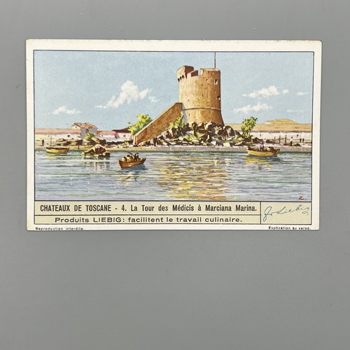 VTG 1940 LIEBIG TRADE CARDS Historic Tuscany ITALY Castles COMPLETE FRENCH SET - Picture 11 of 16