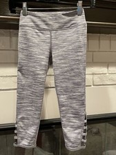 Z By Zella Racer Cut Out Capri Gray Spacedye Leggings. Girls size 7-8