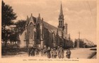 CPA 29 - CONFORT (Finistère) - 5414. Abside de l'Eglise. La route de Pont-Croix
