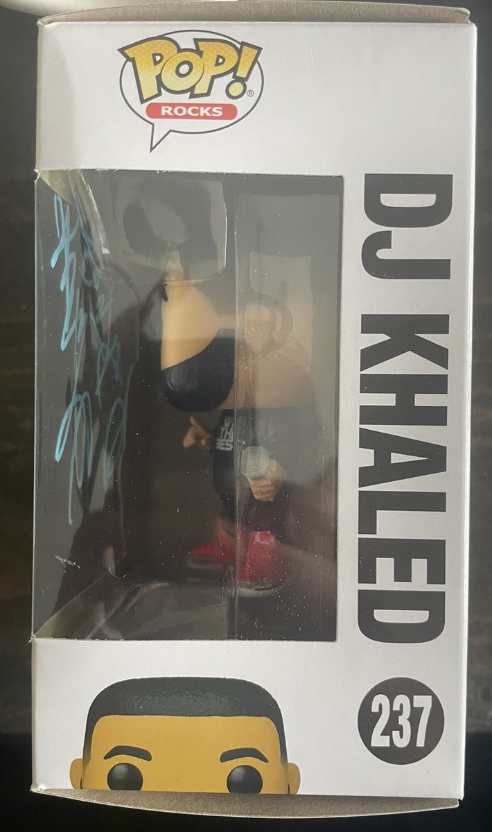 DJ KHALED SIGNED AUTOGRAPH WE THE BEST FUNKO POP PROOF COA