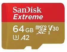 SanDisk Extreme 64GB SDXC UHS-I MicroSD Card - (SDSQXVF-064G-GN6MA)