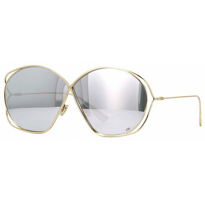 Dior Stellaire2 83IOT Sunglasses Gold Silver Mirrored Grey  display picture 1
