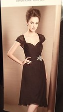 A726 JADE BY JASMINE J155009 SZ 10 BLK FORMAL COCKTAIL DRESS GOWN 360