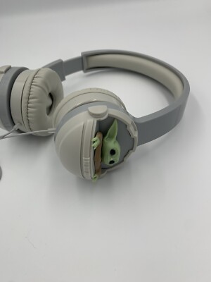 Baby Yoda The Child Mandalorian Stereo Audio Jack Grey Headphones  Adjustable - Main Image