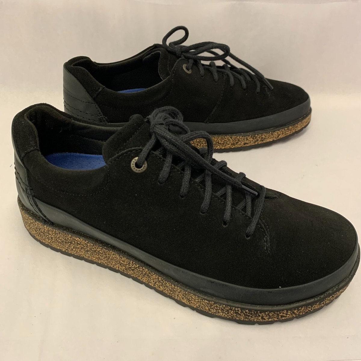 Birkenstock New w/o Box Honnef Low Black Suede Leather Narrow