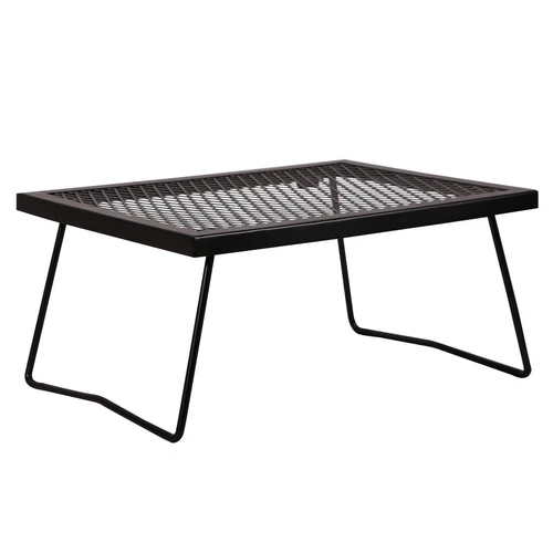 Folding Campfire Grill Heavy Duty Steel Grate, Portable Camp Fire Cooking Rac...