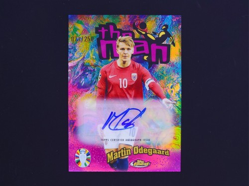 Martin Odegaard #TM-MO 2023 Topps Finest Road To UEFA EURO The Man Autograph card