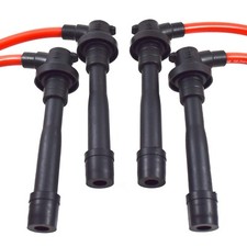 4x Genuine Vms Racing Red Spark Plug Wires 10.2mm Set For Honda Civic D16 Sohc 4x Genuine Vms Racing Red Spark Plug Wires 10.2mm Set For Honda Civic D16 Sohc