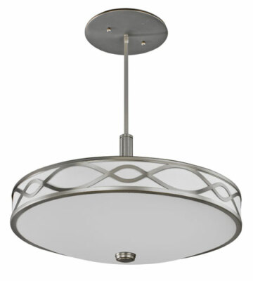 AFX Hudson 4 Light Satin Nickel Chandelier/Pendant Orig $420