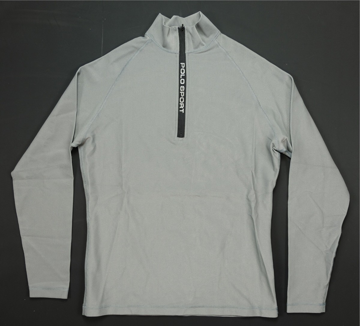 Rare Vintage POLO SPORT Ralph Lauren RL Spell Out Zipper 1/4