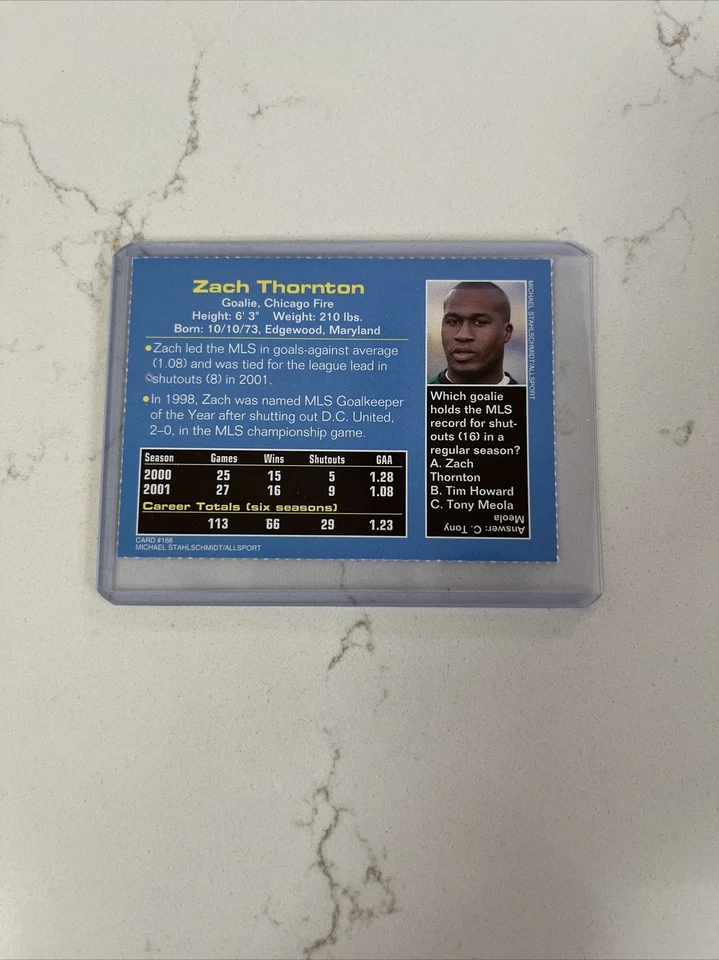 ZACH THORNTON #166 World Cup Soccer NWSL Sports Illustrated for Kids SI For Kids - Image 2 of 2