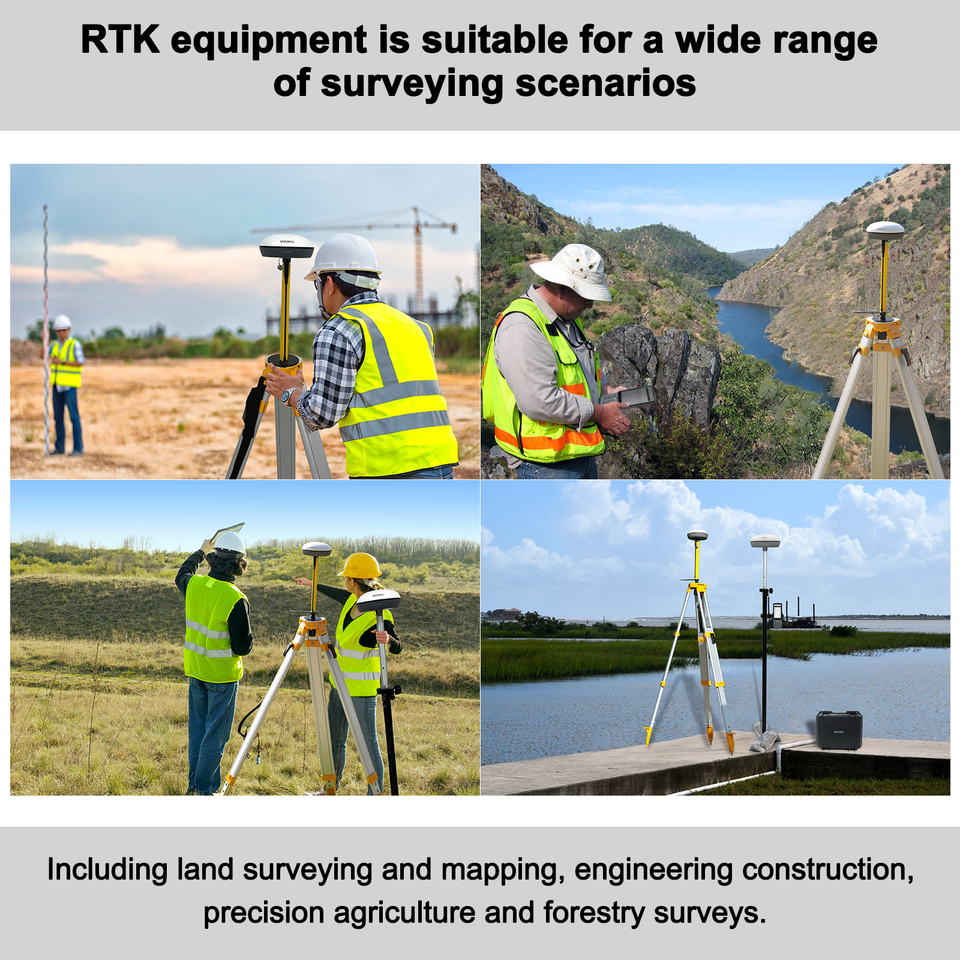 SMA20 RTK PPK Land Survey Equipment Triple Frequency Rover Base E600 ...
