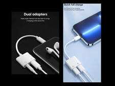 OTG Adapter For Phone Jack Headphone 3.5mm To Headphone Charger Splitter Convert