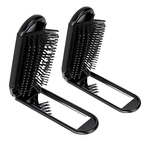50 Pcs Travel Folding Hair Brush with Mirror Bulk Portable  display picture 2