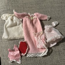 Barbie Size Doll Vintage Clothing Homemade Nightgowns Pajamas Lot