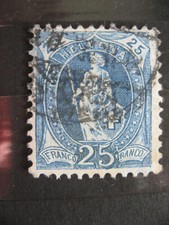 Suiza: Michel nº 75, matasellado, Helvetia de pie, ver fotos (2)